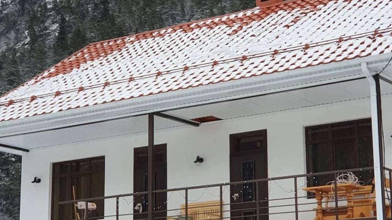 Real photos of Mountain view apartments in the resort village of Teberda