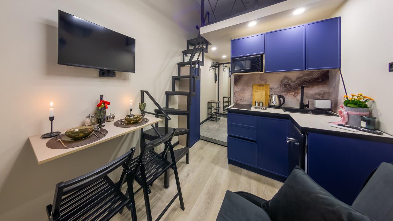 Real photos of A new studio with a view of the Fontanka River and everything you need for comfort!(SD22)