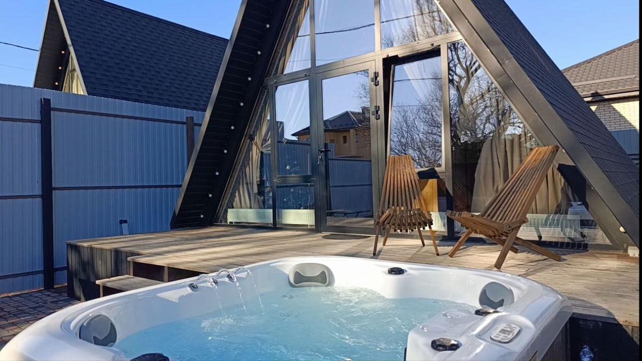 Real photos of Cozy Aframe with Jacuzzi
