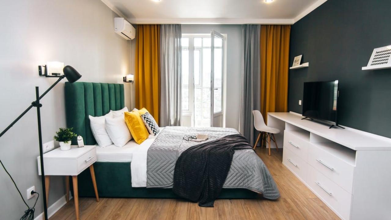 Real photos of UzorApart Designer apartment by the waterfront, parking, sunset view