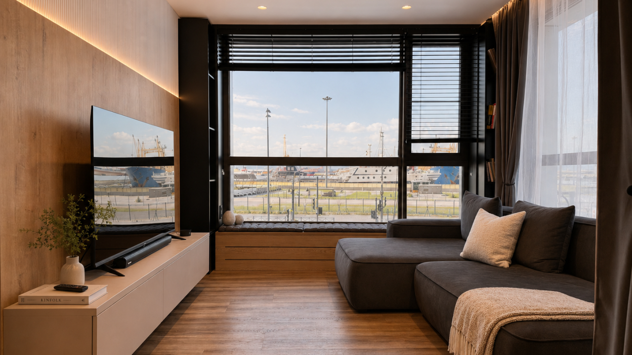 Real photos of Premium designer apartment with panoramic views of the Gulf of Finland