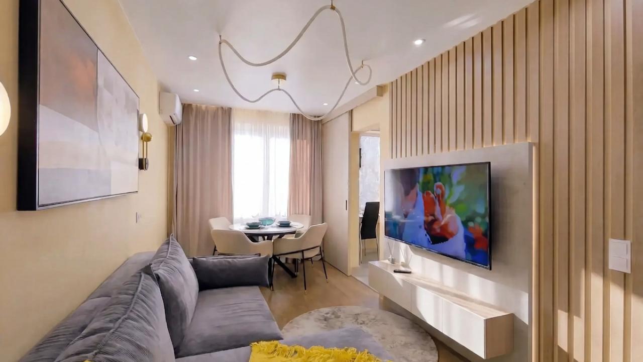 Реальные фото Дизайнерские 3-комнатные апартаменты "Капучино"