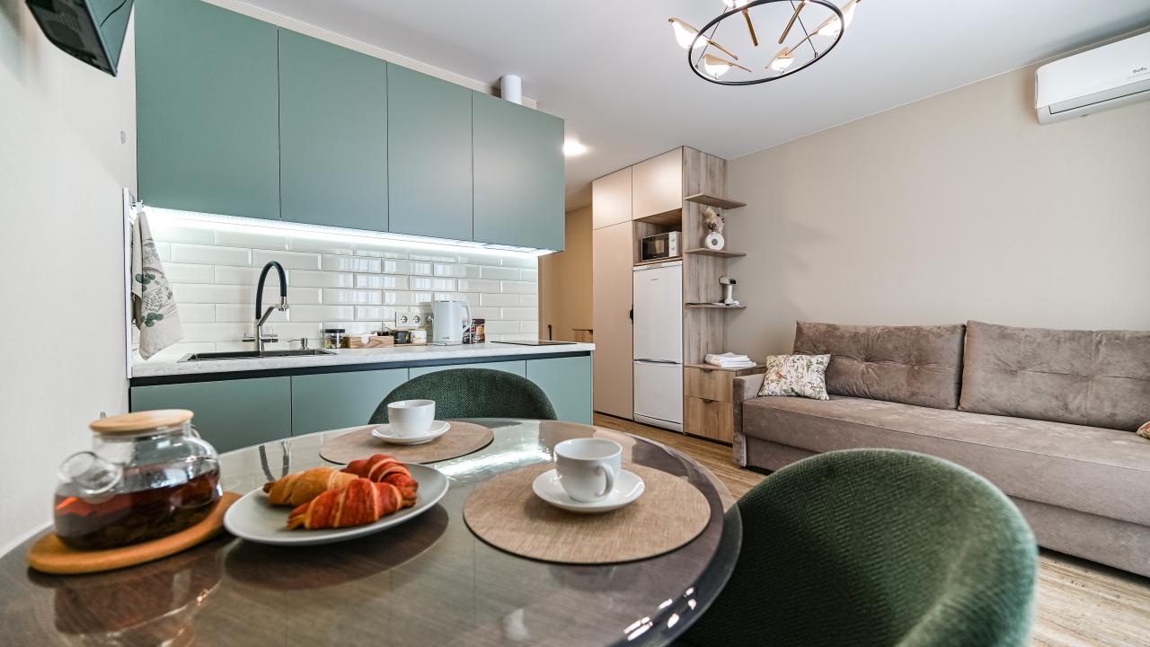 Real photos of Eco-style apartments in the city center