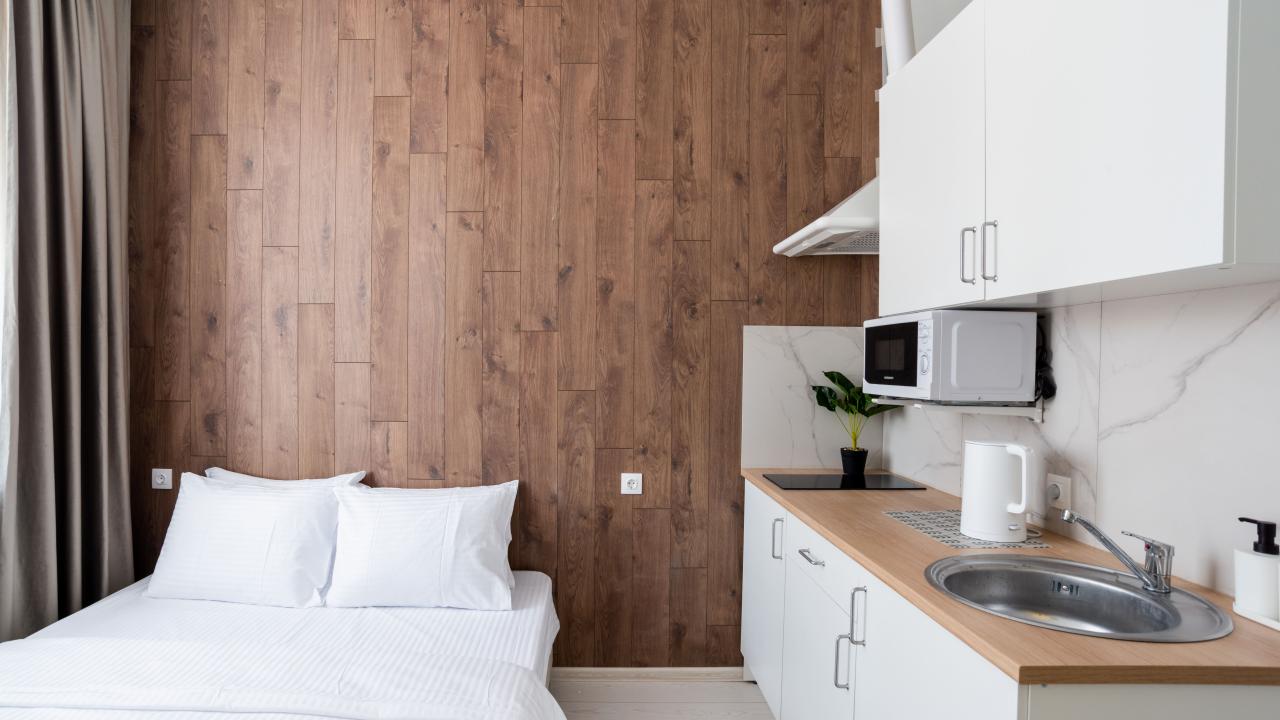 Реальные фото In an apartment on Zheleznodorozhnaya street 3
