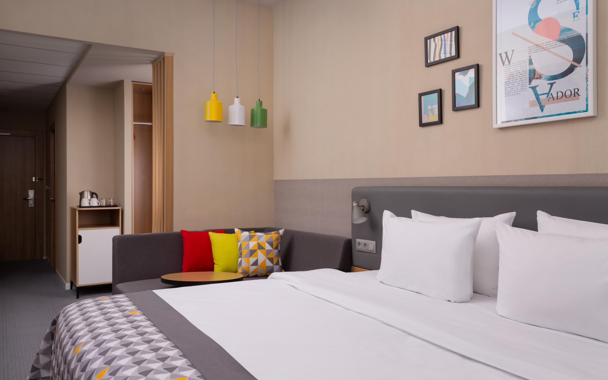 Номер делюкс с 1 двуспальной кроватью, 25 м²