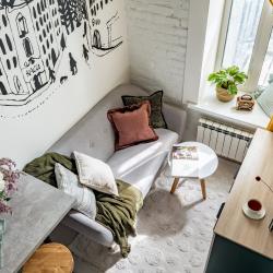 1-комнатные апартаменты студия Merino Home Dovlatov