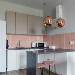 1-комнатные апартаменты студия с 1 двуспальной кроватью FLAMINGO