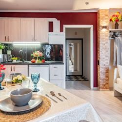 1-комнатные апартаменты студия Окно в New York_Санкт-Петербург, Мурино, Привокзальная пл., д.1а, к2