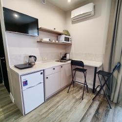 Комната студия с 1 двуспальной кроватью, с террасой