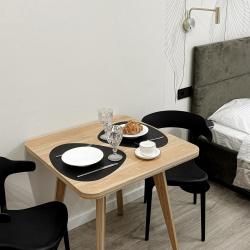 2-местные 1-комнатные апартаменты стандарт с 1 двуспальной кроватью