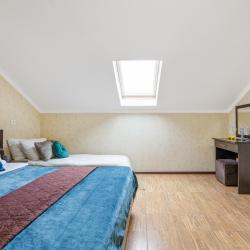 Номер стандарт с 1 двуспальной кроватью (мансарда)