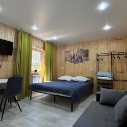 3-местный номер улучшенный комфорт с 1 двуспальной кроватью и диван-кроватью