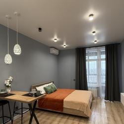 2-местные 1-комнатные апартаменты студия Октябрьская 16 с 1 двуспальной кроватью