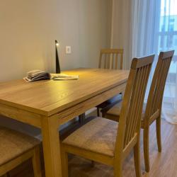 Фото Отель Новая квартира с кроватью возле панорамного окна, высокий этаж