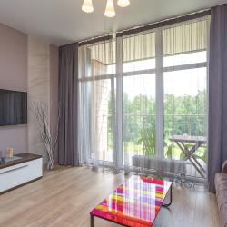 Апартаменты студия Sunny Svetlogorsk 21. (окна на строительную площадку)