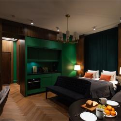 1-комнатные апартаменты студия Green Retreat
