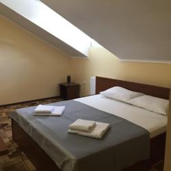 Номер стандарт улучшенный с 1 двуспальной кроватью и собственной кухней (мансарда)