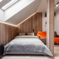 1-комнатные апартаменты студия (мансарда)