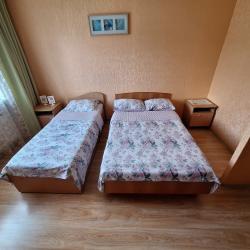 Номер стандарт с 1 односпальной и 1 двуспальной кроватью №12