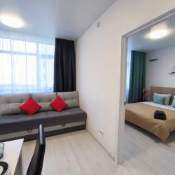 1-комнатные апартаменты улучшенные с 1 двуспальной кроватью