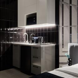 1-комнатные апартаменты студия ул. Берзарина 30А Space