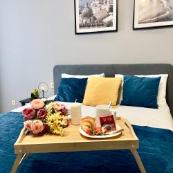 1-комнатные апартаменты люкс на 17 этаже с видом на реку Тура