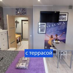 1-комнатные апартаменты студия Улучшенная студия с террасой b