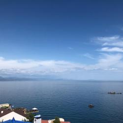 Номер студия с 1 двуспальной кроватью с кухней и видом на море