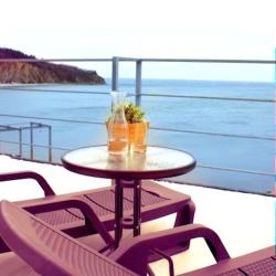 1-комнатные апартаменты студия с двухъярусной кроватью и балконом