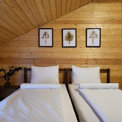 2-комнатный коттедж премиум с 3 односпальными и 1 двуспальной кроватью (мансарда)