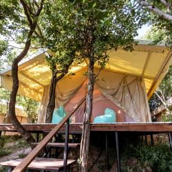 Сафари тент с 1 двуспальной кроватью