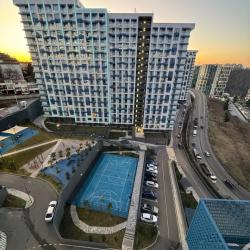 1-комнатные апартаменты студия с 1 двуспальной кроватью