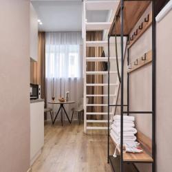 2-местные 1-комнатные апартаменты студия с 1 двуспальной кроватью