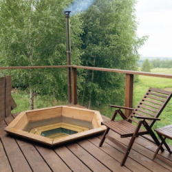 A-frame дом с банным чаном
