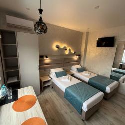 1-комнатные апартаменты студия с 2 односпальными кроватями