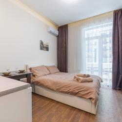 2-местные 1-комнатные апартаменты студия ул. Автозаводская, 23с931к3 с 1 двуспальной кроватью