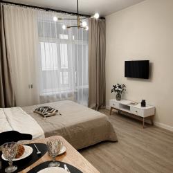 2-местные 1-комнатные апартаменты стандарт с 1 двуспальной кроватью