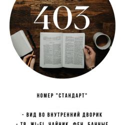 Номер стандарт+ с 2 односпальными кроватями #403