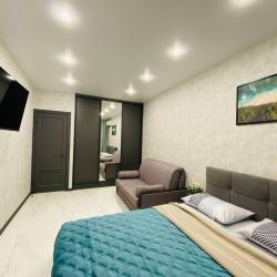 1-комнатные апартаменты студия с 1 двуспальной кроватью