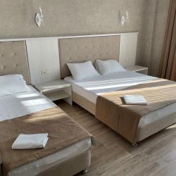 Комната стандарт с 1 односпальной и 1 двуспальной кроватью с выходом на террасу