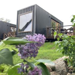 Дом для двоих с панорамными окнами и открытой террасой №2