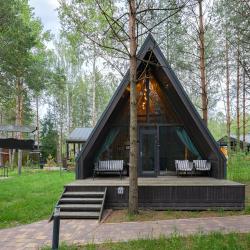 Коттедж №18 A-Frame (с террасой и кондиционером)
