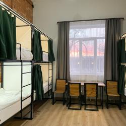 Кровать в 8-местном общем номере (общие удобства)