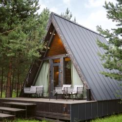 Коттедж №14 A-Frame (без купели, с террасой)