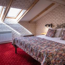 Номер стандарт с 1 двуспальной кроватью (мансарда)