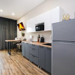 1-комнатные апартаменты студия с панорамным балконом