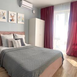 Апартаменты студия с 1 двуспальной кроватью