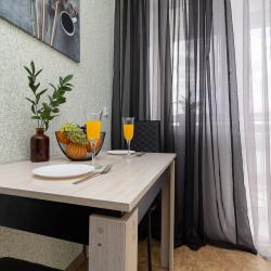 1-комнатные апартаменты стандарт Happy house с видом на реку