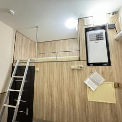 1-комнатные апартаменты эконом Москва, ул. Смольная, 44, к.2 с 2 односпальными кроватями (без окна)