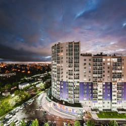 1-комнатные апартаменты студия с 1 двуспальной кроватью